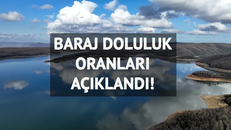 Baraj doluluk oranları belli oldu: İşte 6 Haziran 2025 İstanbul 'İSKİ baraj doluluk oranları'