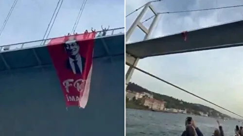 Köprüde pankart açtılar: CHP'li vekillere 'İmamoğlu' soruşturması