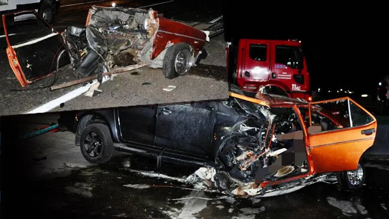 Manisa'da Feci Kaza: Otomobil İkiye Bölündü! 5 Ölü!