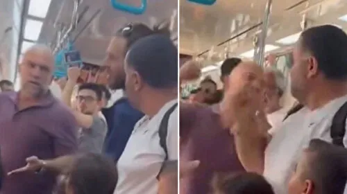 Marmaray'da yer tartışmasında kavga; iki çocuklu yolcunun burnunu kıran şüpheliler yakalandı