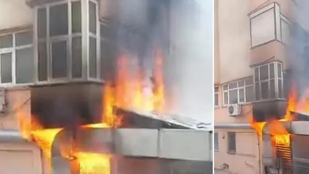 Mecidiyeköy'de kafede yangın paniği