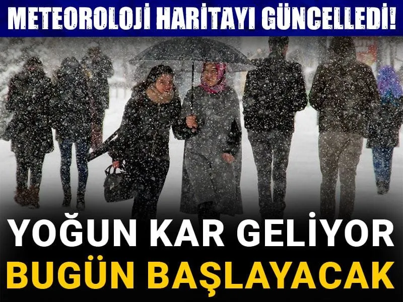 Meteoroloji Alarm Veriyor! Yoğun Kar Geliyor, İşte O Şehirler!