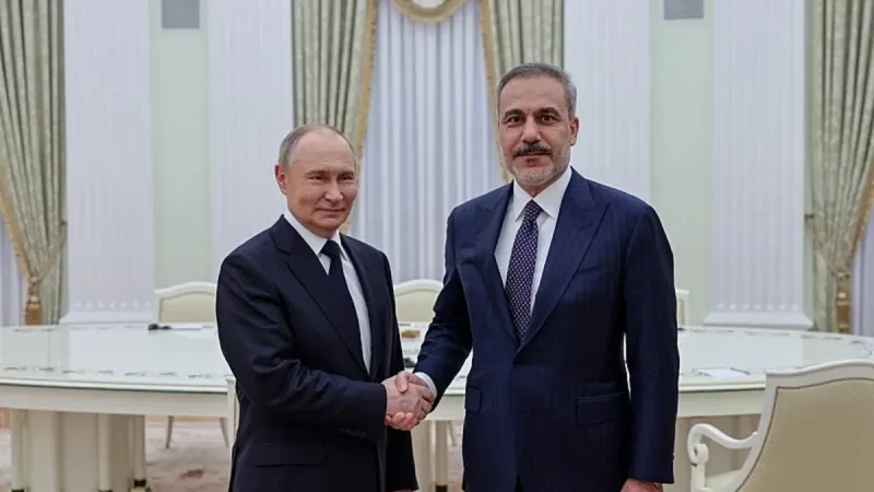 Moskova'da kritik zirve! Vladimir Putin Dışişleri Bakanı Hakan Fidan'ı kabul etti
