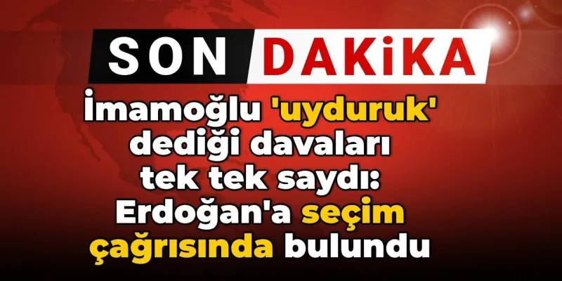 İmamoğlu'ndan Erdoğan'a Meydan Okuma: "Uyduruk Davalarla Gel, Yarışalım!"