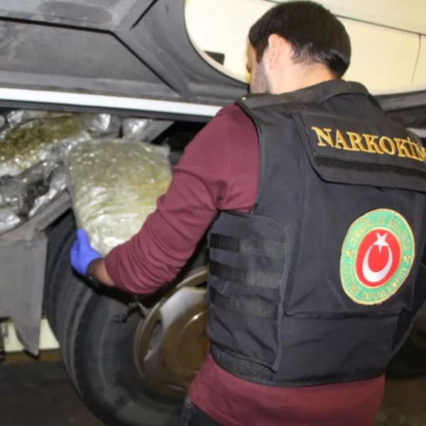 Kapıkule'de otobüste bulundu: 233 kilo