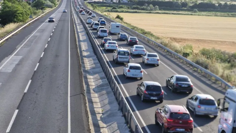 Tatilciler İstanbul’dan Trakya’ya akın etti