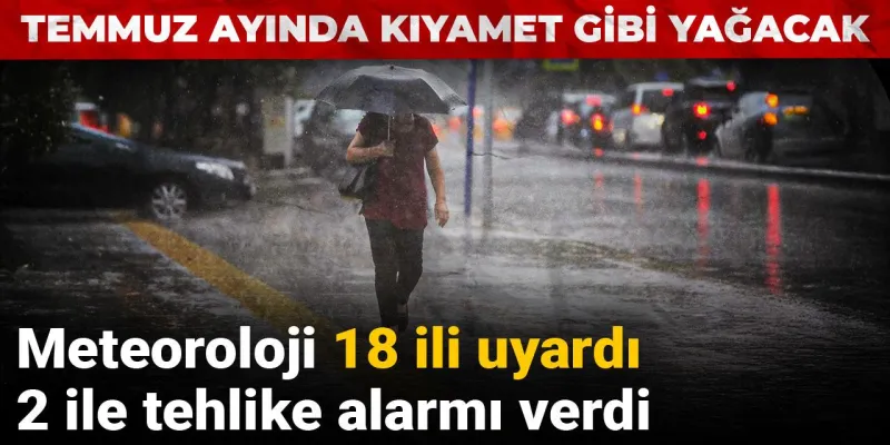 Meteoroloji'den Kıyamet Uyarısı! 18 İl Alarmda, Yağmur Geliyor!